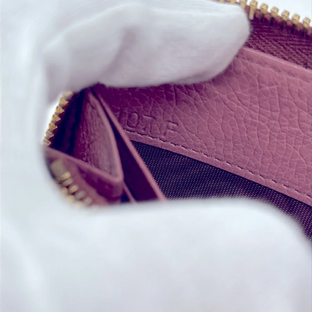 Authentic Prada Saffiano Vernice Leather Bow Zip Wallet-Pink - Picture 12 of 14